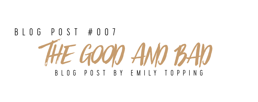 The good and bad