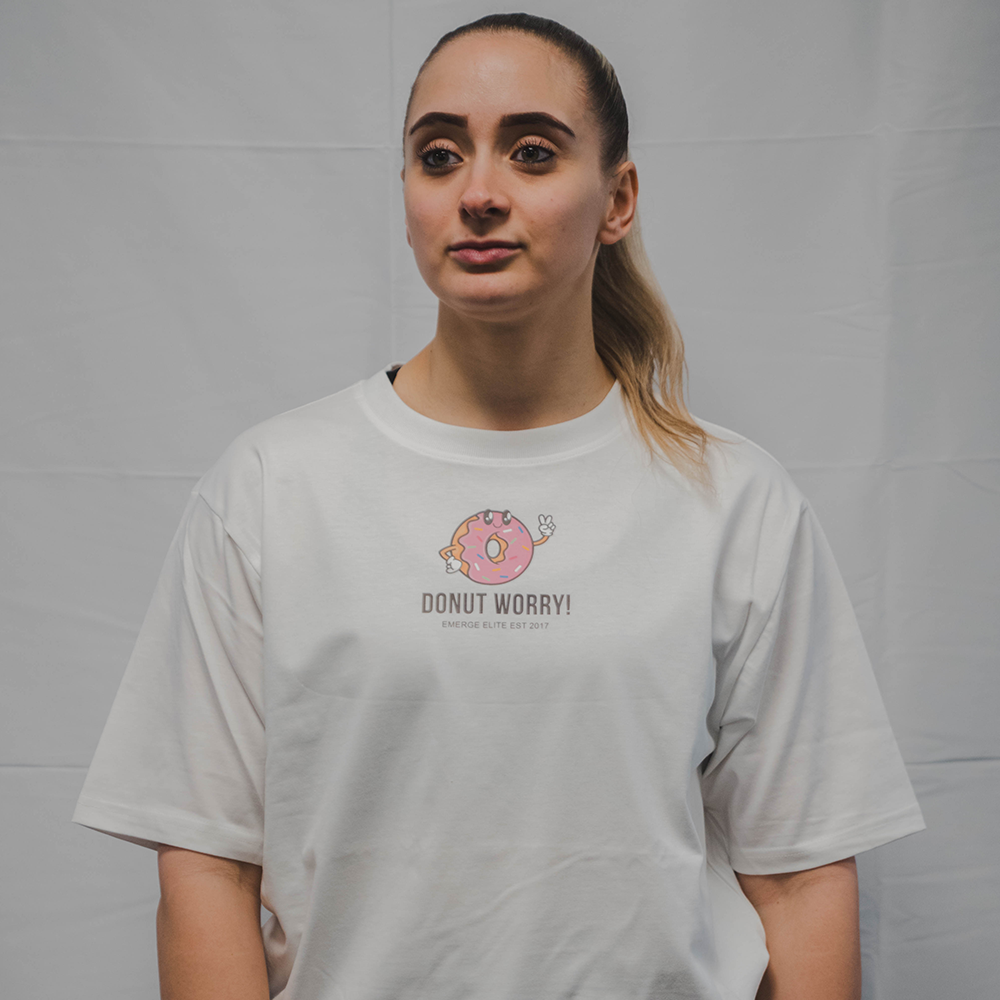 DONUT WORRY OVERSIZED TEE